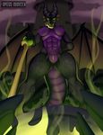  disney dragon female looking_at_viewer maleficent popesslodovica standing 