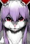  animalization character_request furry long_hair purple_eyes red_eyes touhou yukaran_nosuke 