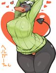  anthro big_breasts big_butt bottomless breasts butt canine clothed clothing female huge_breasts huge_butt kemono mammal nintendo pok&eacute;mon pussy simple_background solo thick_thighs toco_(artist) video_games 
