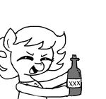 alcohol beverage clothing cub earth_pony equine eyes_closed fan_character female ficficponyfic horse mammal my_little_pony pony ruby_rouge(colt_quest) young 