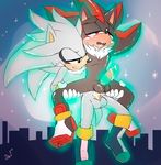  anal anal_penetration animated balls cum flying krazyelf male male/male open_mouth orgasm penetration penis shadow_the_hedgehog silver_the_hedgehog sitting sonic_(series) 