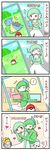  4koma cellphone comic commentary gallade gardevoir gen_1_pokemon gen_3_pokemon gen_4_pokemon highres lapras meta phone poke_ball poke_ball_(generic) pokemon pokemon_(creature) pokemon_go sougetsu_(yosinoya35) translated 