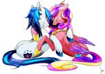  2016 alpha_channel dormin-kanna duo equine female friendship_is_magic horn husband_and_wife male mammal my_little_pony princess_cadance_(mlp) shining_armor_(mlp) unicorn winged_unicorn wings 