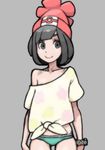  1girl black_hair blue_eyes female_protagonist_(pokemon_sm) looking_at_viewer pokemon pokemon_(game) pokemon_(sm) sm) wabaki 