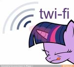  equine female feral friendship_is_magic fur hair horn horse magic_glow mammal multicolored_hair my_little_pony pony purple_fur purple_hair solo twilight_sparkle_(mlp) unicorn wi-fi 