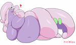  &lt;3 anthro belly big_belly big_breasts blush breasts female funi goodra nintendo obese overweight pok&eacute;mon solo thick_thighs video_games 