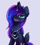  blue_eyes blue_fur blue_hair equine eyelashes feathered_wings feathers female feral friendship_is_magic fur hair horn magnaluna mammal my_little_pony open_mouth princess_luna_(mlp) simple_background teeth tongue white_background winged_unicorn wings 