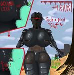  ! &lt;3 1_eye ? anal anon anus assaultron big_breasts big_butt breasts building butt claws close-up cloud comic depth_of_field desert detailed_background dialogue dominant_female english_text fallout featureless_crotch female grass huge_breasts huge_butt humanoid imminent_sex looking_at_viewer machine male mature_female not_furry nude options oral radiation red_eyes rimming robot rock rust seductive sex shadow shiny signature size_difference skunk_bunk sky sound_effects standing suggestive talking_to_viewer text tongue tree video_games wasteland wide_hips 