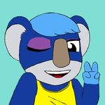  animal_crossing blue_fur fur koala mammal marsupial nintendo video_games yuka_(animal_crossing) 