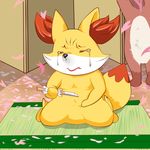  artist_request eyes_closed fennekin furry pokemon pokemon_(creature) seppuku tears 