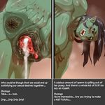 after_sex anus areola big_breasts blush breasts butt clitoris cum cum_in_pussy cum_inside female green_skin humanoid looking_at_viewer looking_back mazoga_the_orc nezumi nipples not_furry orc pussy pussy_juice spread_butt spread_pussy spreading steam sweat text the_elder_scrolls urethra video_games 
