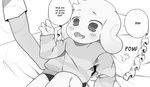  anthro asriel_dreemurr bed blush boss_monster caprine child clothed clothing crybleat dialogue duo faceless_male fur goat long_ears male mammal meme open_mouth pillow pomf purple_eyes smile sweater text tuft undertale video_games white_fur young 