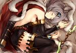  animal_ears belt black_legwear blush boots bow_(weapon) breasts cape detached_sleeves erune fetal_position granblue_fantasy grey_hair hair_ornament highres lying medium_breasts on_side oyu_(sijimisizimi) quiver short_hair sideboob sleeping solo sutera_(granblue_fantasy) thigh_boots thighhighs weapon 