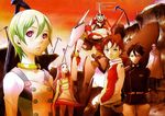  3boys anemone_(eureka_seven) artist_request character_request dewey_novak dominic_sorel eureka eureka_seven eureka_seven_(series) highres mecha multiple_boys multiple_girls raglan_sleeves renton_thurston scan 