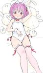  :o animal_ears blush bow bowtie bunny_ears bunnysuit detached_collar fake_animal_ears hairband hand_on_own_stomach leotard minato_tomoka mole mole_under_eye pink_eyes pink_hair red_bow red_neckwear red_ribbon ribbon rou-kyuu-bu! sekiya_asami side-tie_leotard sketch solo thigh_ribbon thighhighs wrist_cuffs 