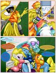  2016 anthro anthrofied blaze_(mlp) breasts clothing comic equine feathered_wings feathers female female/female fleetfoot_(mlp) friendship_is_magic frist44 hair horse locker locker_room mammal multicolored_hair my_little_pony open_mouth panties pegasus pony rainbow_dash_(mlp) spitfire_(mlp) surprise_(pre-g4) underwear wings wonderbolts_(mlp) 