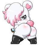  &lt;3 bear bending blush butt clothing cute female hair jewelpet labra_(jewelpet) legwear mammal pussy 