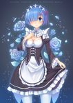  dress maid re_zero_kara_hajimeru_isekai_seikatsu rem_(re_zero) umitonakai 