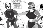  alina anon anthro balls bear bound captured clothed clothing collar dialogue digital_media_(artwork) equine friends herm hi_res human hyena intersex lizard mammal muscular penis reptile scalie thepainfultruth zebra 