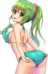  ass bikini kochiya_sanae shiron swimsuits touhou 