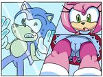  2016 amy_rose anthro camel_toe clothing comic coolblue duo female hedgehog male mammal panties sonic_(series) sonic_the_hedgehog underwear 