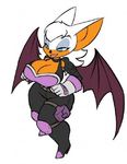  anthro bat big_breasts bigdad breasts cleavage clothed clothing female mammal rouge_the_bat solo sonic_(series) 