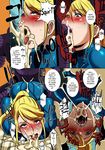  2014 alien blonde_hair blue_eyes bodysuit butcha-u clothing comic dialogue english_text female hair hi_res human interspecies male male/female mammal metroid monster nintendo not_furry penis ponytail samus_aran sex sf skinsuit tentacles text tight_clothing torn_clothing video_games 