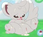  3_toes 3toes absurd_res amie cum feet female hi_res kumashi minccino nintendo paws pok&eacute;mon pussy solo spent spreading toes video_games 
