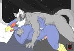  anal anal_penetration avian bed bird blush canine cum duo erection falco_lombardi linkin_monroe male male/male mammal nintendo nude penetration penis sex space star star_fox video_games wolf wolf_o&#039;donnell 