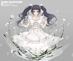  absurdres ar_tonelico ar_tonelico_ii black_hair dress highres jakuri long_hair solo sparkle twintails yozekura 