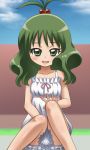  awa child green_eyes green_hair live_on_cardliver_kakeru oozora_suzume 