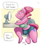  2016 anthro balls big_breasts breasts cleavage clothed clothing dickgirl earth_pony english_text equine friendship_is_magic horse intersex mammal my_little_pony pinkie_pie_(mlp) pony sanders solo text 