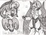  ambiguous_gender angry anthro armor black_and_white claws dark_dragoness dragon feral horn monochrome pencil_(artwork) rollingboxproduction scalie traditional_media_(artwork) 
