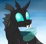  changeling cute friendship_is_magic fur male my_little_pony simple_background smile solo thorax_(mlp) wings wubcakeva_(artist) 