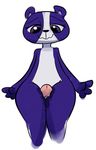  2016 anthro bear female littlest_pet_shop mammal nude panda penis penny_ling pussy_juice samoyena sex simple_background smile solo thigh_sex 