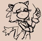  blaze_the_cat cat clothing feline female gloves invalid_tag mammal ponytail skeptical sonic_(series) 