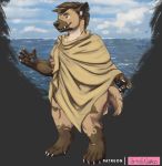  2019 anthro clothing female gnoll hyaenid invalid_tag mammal nakoo paws sketch 