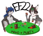  2016 9aia alcohol badge beverage cat door ef22 eurofurence feline lynx maho-gato male mammal munty poker table 