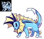  blue_skin crayon-chewer eeveelution fangs fin nintendo pok&eacute;mon vaporeon video_games white_skin 