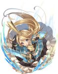  :o blonde_hair blue_dress blue_eyes blush breastplate buckler charlotta_fenia collared_dress crown dress eyebrows eyebrows_visible_through_hair eyes_visible_through_hair frilled_dress frills full_body gauntlets granblue_fantasy harvin highres holding holding_sword holding_weapon long_hair open_mouth pointy_ears puffy_short_sleeves puffy_sleeves shield short_sleeves solo sword transparent_background usamata v-shaped_eyebrows water weapon 