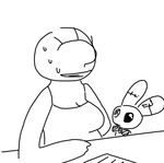  anon big_breasts breasts clothed clothing comic female human lagomorph male mammal mr._bun-bun plushie rabbit slightly_chubby the_weaver toybox_pals 