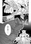  alternate_hair_length alternate_hairstyle comb comic dress frills gap greyscale long_hair monochrome multiple_girls nude touhou translated very_long_hair yakumo_ran yakumo_yukari yukataro 