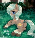  2016 blue_eyes crossover cute cutie_mark earth_pony epona_(tloz) equine eyelashes female feral grass hair hi_res horse long_hair mammal my_little_pony nintendo pastelmistress ponification pony smile solo the_legend_of_zelda video_games white_hair 