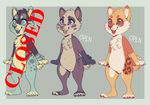  2016 adopt adoptables anthro cheap colorful cute fur group hi_res invalid_tag open_mouth sale set simple_background standing textured_background 
