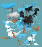  avian cloud crouching digital_media_(artwork) elemental feathers front_view hat iguanamouth lighting long_neck looking_down quiver raining running semi-anthro side_view sketch sketch_page snow standing tail_feathers thunderstorm 