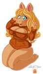  2016 absurd_res anthro big_breasts breasts cleavage clothed clothing female hi_res mammal miss_piggy muppet_show muppets pig porcine scificat solo tylersdad 