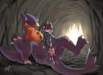  absurd_res blush cave censored crying cum eeveelution garchomp graffiti hi_res male male/male nintendo pok&eacute;mon tears twstacker umbreon video_games 