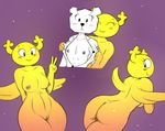  bear blush breasts butt cartoon_network female female/female humanoid mammal paper penny_fitzgerald pussy teri the_amazing_world_of_gumball unknown_artist 