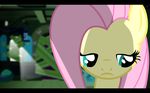  2012 blue_eyes equine female feral fluttershy_(mlp) friendship_is_magic fur hair hi_res horse inside mammal my_little_pony pink_hair pony sad solo thediscorded yellow_fur 