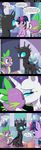  2016 blush changeling comic deusexequus dragon equine feathers female friendship_is_magic horn kissing loose_feather male mammal my_little_pony quill rarity_(mlp) spike_(mlp) thorax_(mlp) twilight_sparkle_(mlp) winged_unicorn wings 